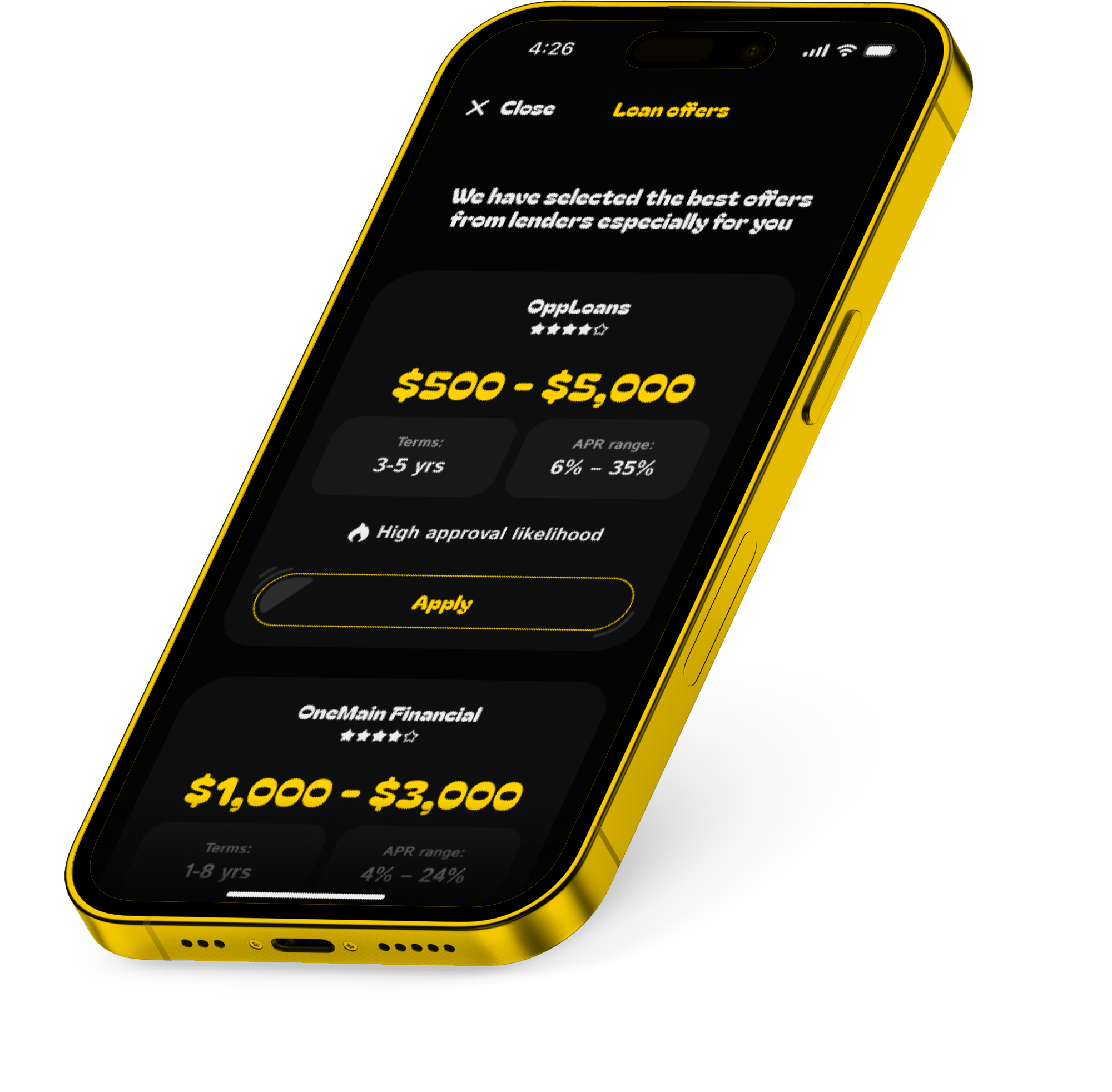 Payday Cash Advance: BDSA Loan onboarding and app preview